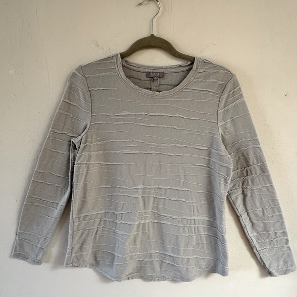 Habitat Tops - habitat clothes to live in XS muted grey blouse long sleeve blouse